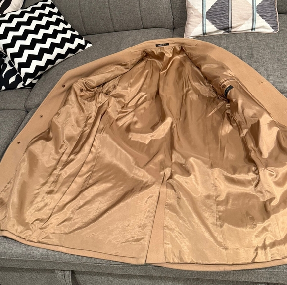 New Saks Fifth Avenue Cashmere Wool Blend Overcoat - Picture 4 of 14